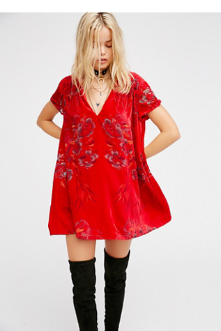 strapless open back dress Portia Velvet Mini Dress by Free People – The 66 Collective main image 0