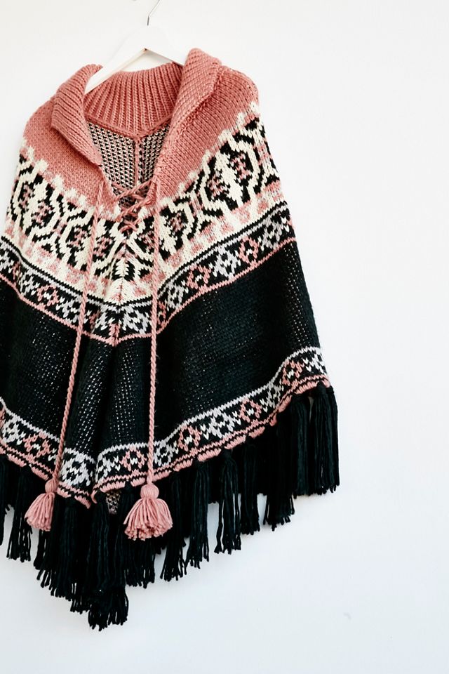 High Life Fair Isle Poncho