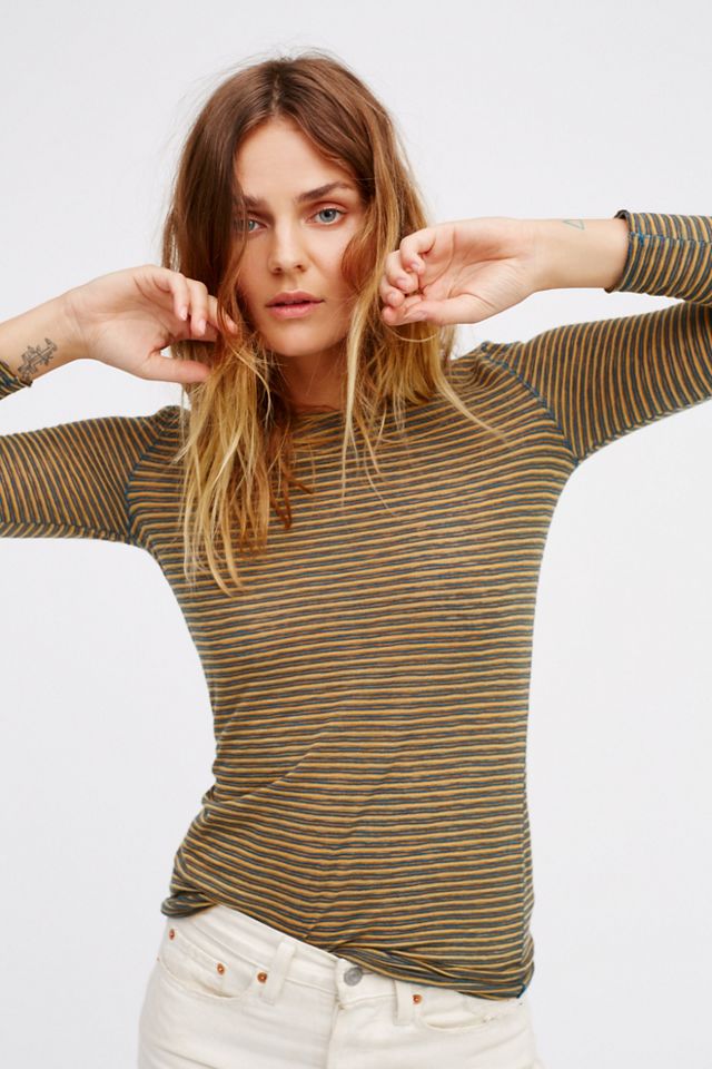 Portabella Stripe Layering Top #1