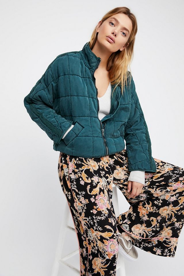 Free people deals dolman quilted jacket