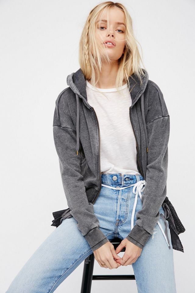 Free people zip up hoodie hotsell