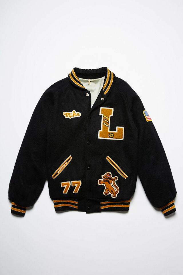 Vintage 1970s Collar Letterman Jacket #2