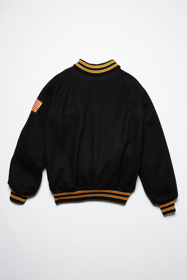 Vintage 1970s Collar Letterman Jacket #3