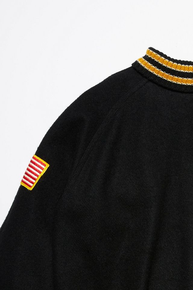 Vintage 1970s Collar Letterman Jacket #4