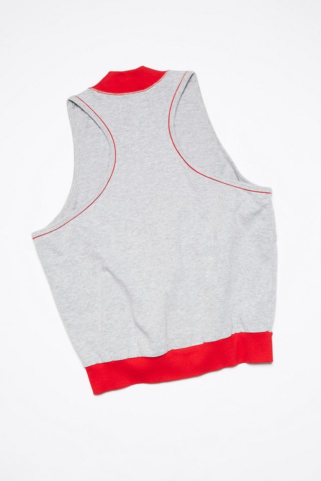 Vintage 1980s Sleeveless Track Jacket #1