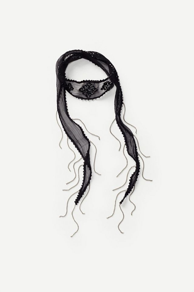 Diamond Embellished Neck Tie