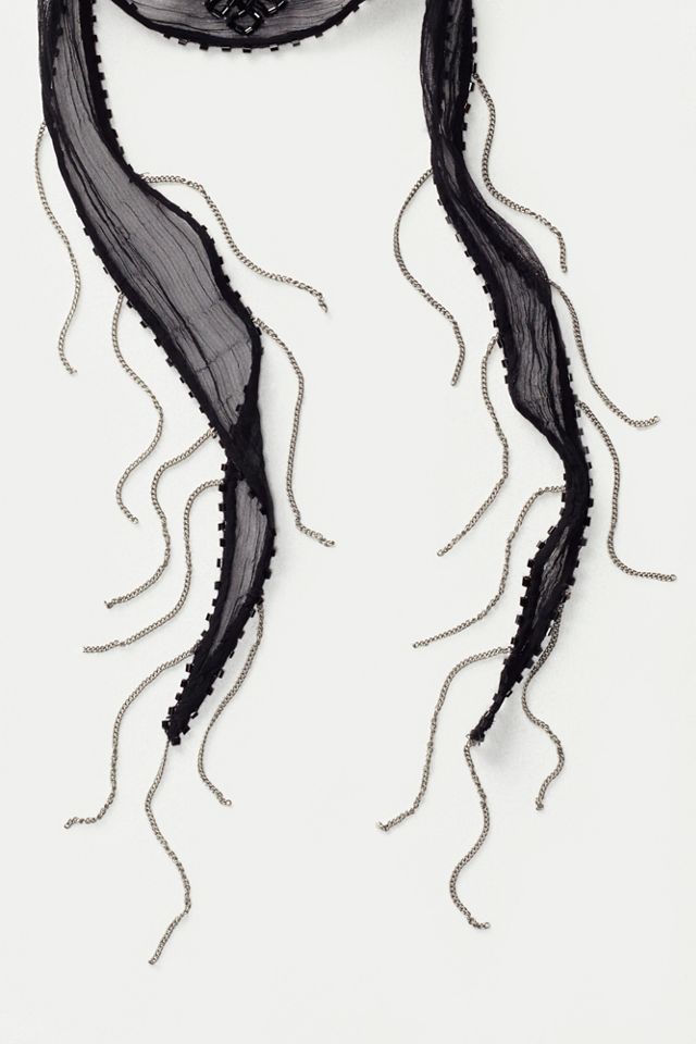 Diamond Embellished Neck Tie #3