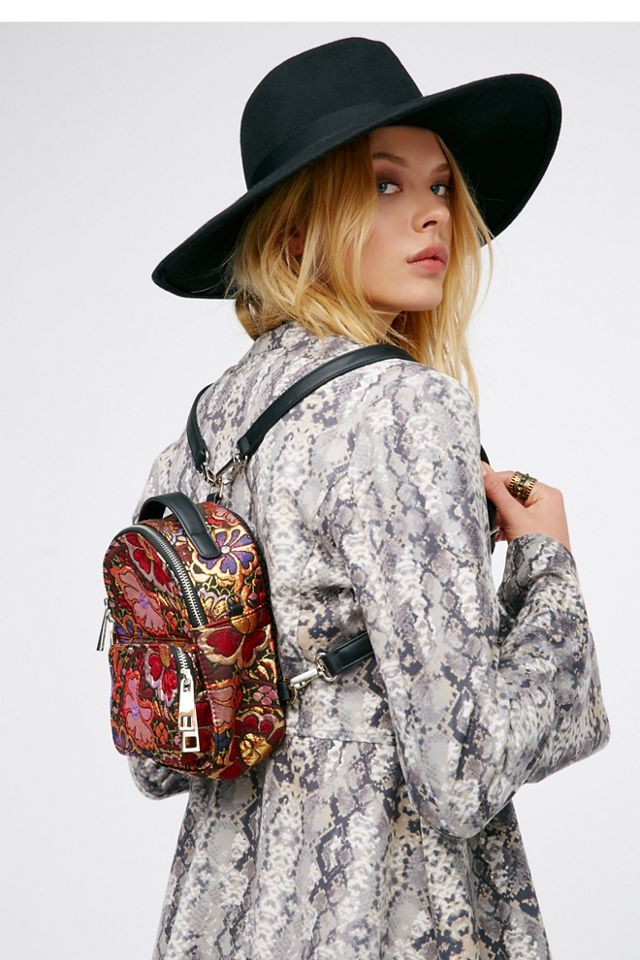 brocade floral mini backpack Brocade Floral Mini Backpack