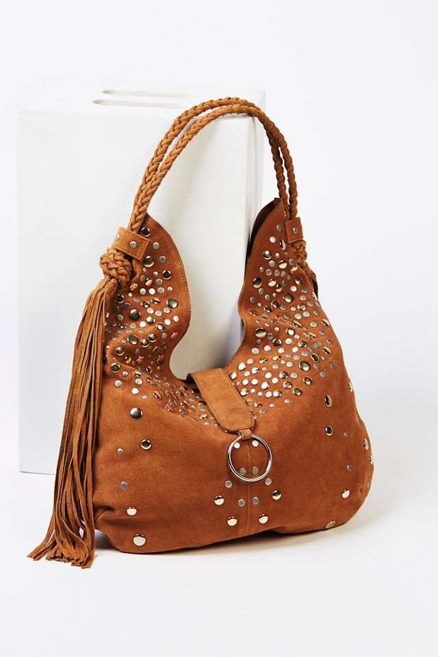 Free factory People Swede leather hobo