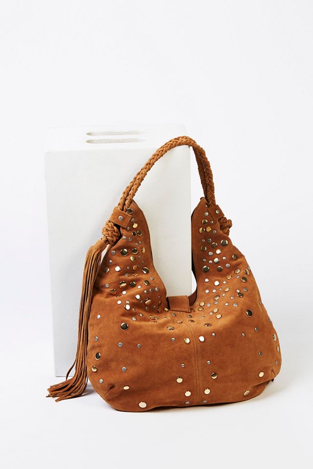 Clyde Studded Suede Hobo #1