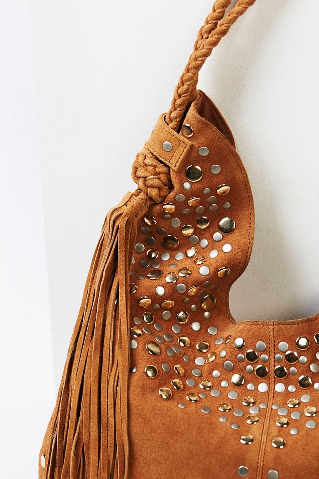 Clyde Studded Suede Hobo #2