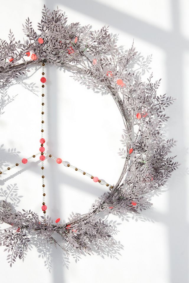 Metal Peace Wreath #3