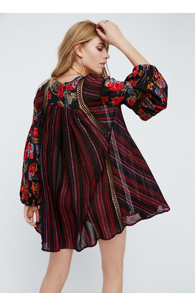 Just The Two Of Us Mixed Printed Tunic #1