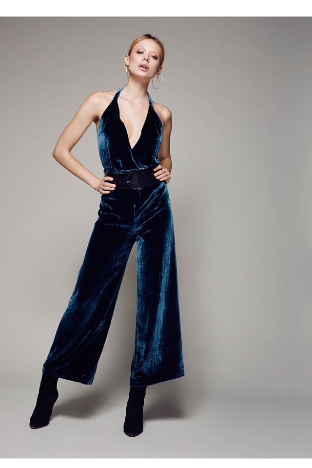 Free people hot sale velvet jumpsuit