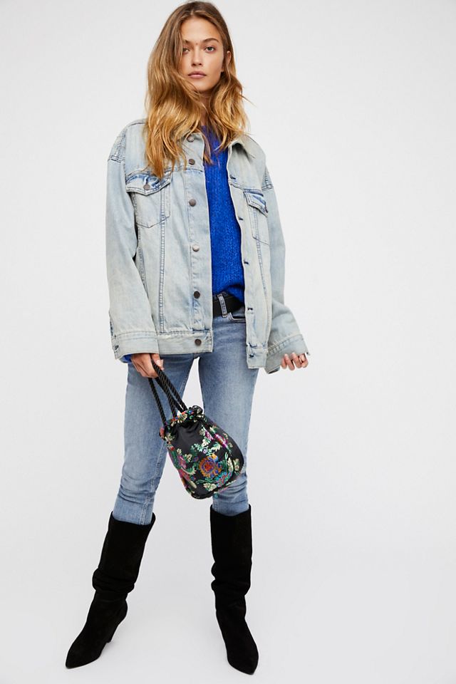 Lakeside denim best sale jacket free people