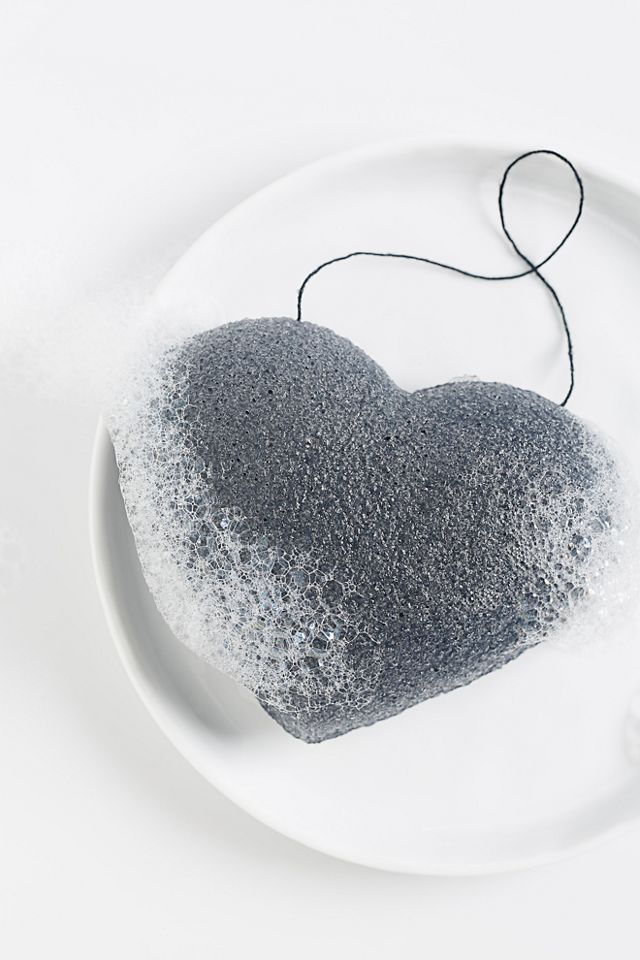 One Love Organics - The Cleansing Sponge Rose Clay Heart