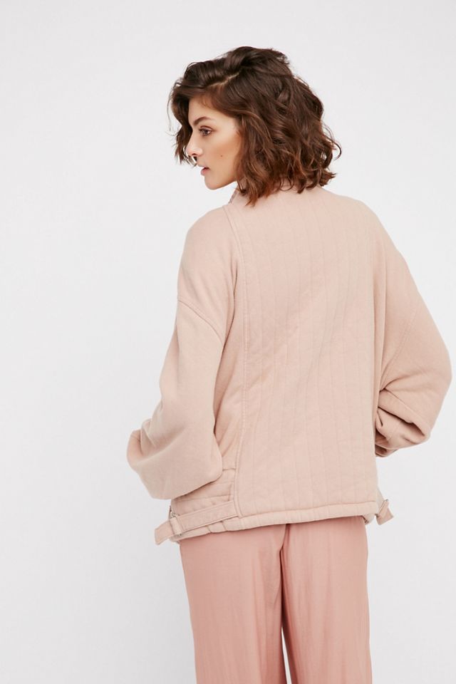 Oversized Knit Quilted Jacket #2