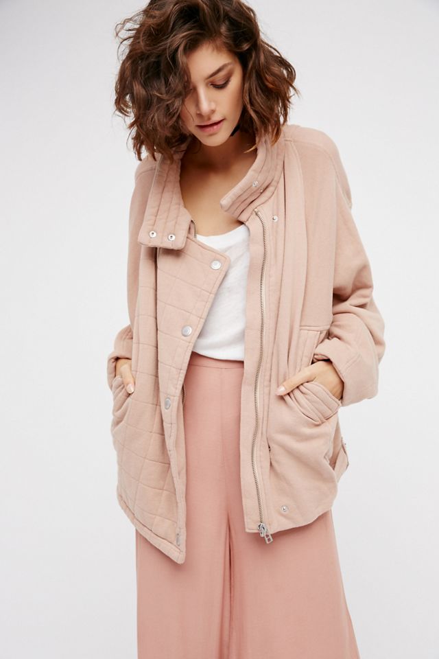 Oversized Knit Quilted Jacket #3