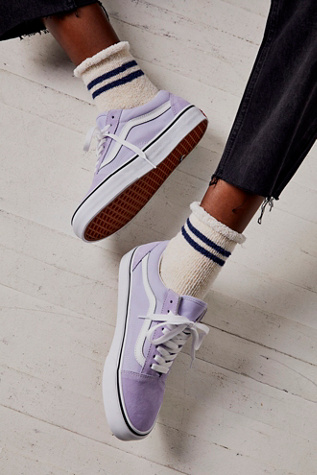 Vans Ua Old Skool Sneakers In Theory Purple Heather