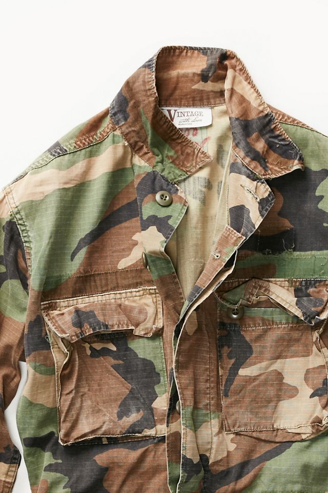 Vintage Camo Military Jacket