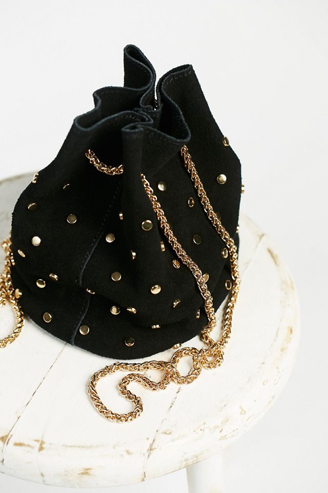 Studded Suede Party Pouch #2