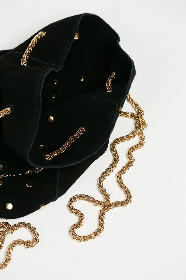 Studded Suede Party Pouch #4