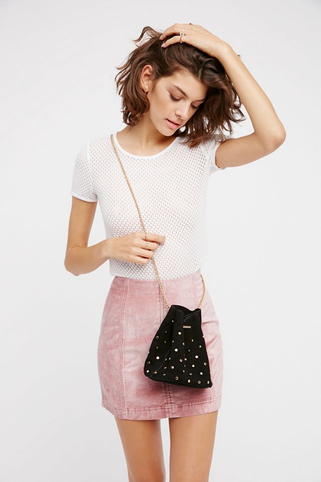 Studded Suede Party Pouch #5