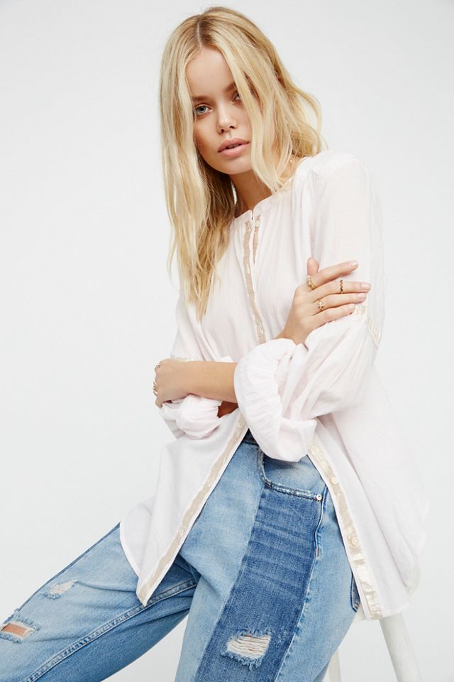 Shimmers and Stripes Buttondown | Free People