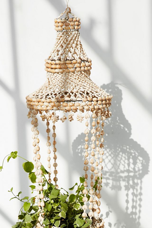 Vintage 1970s Shell Plant Hanger #1