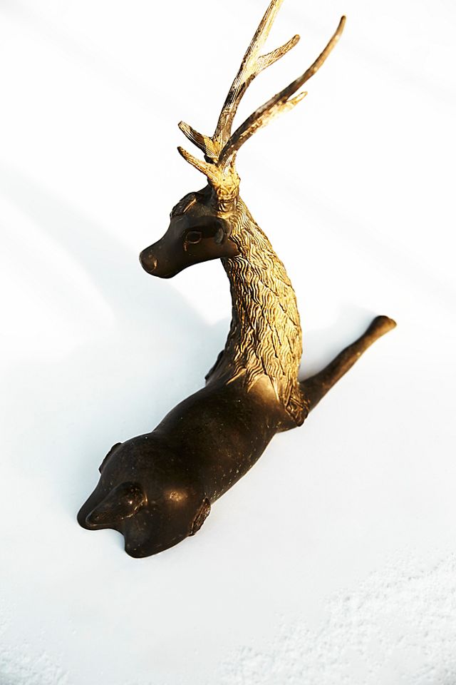 Vintage 1960s Brass Deer  #2