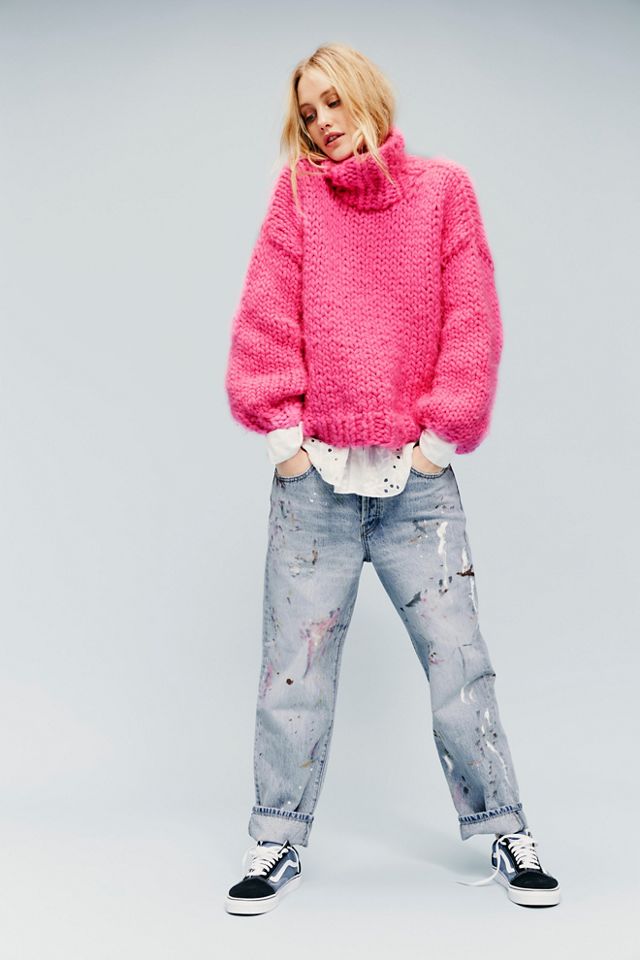 Painted Boyfriend Jeans
