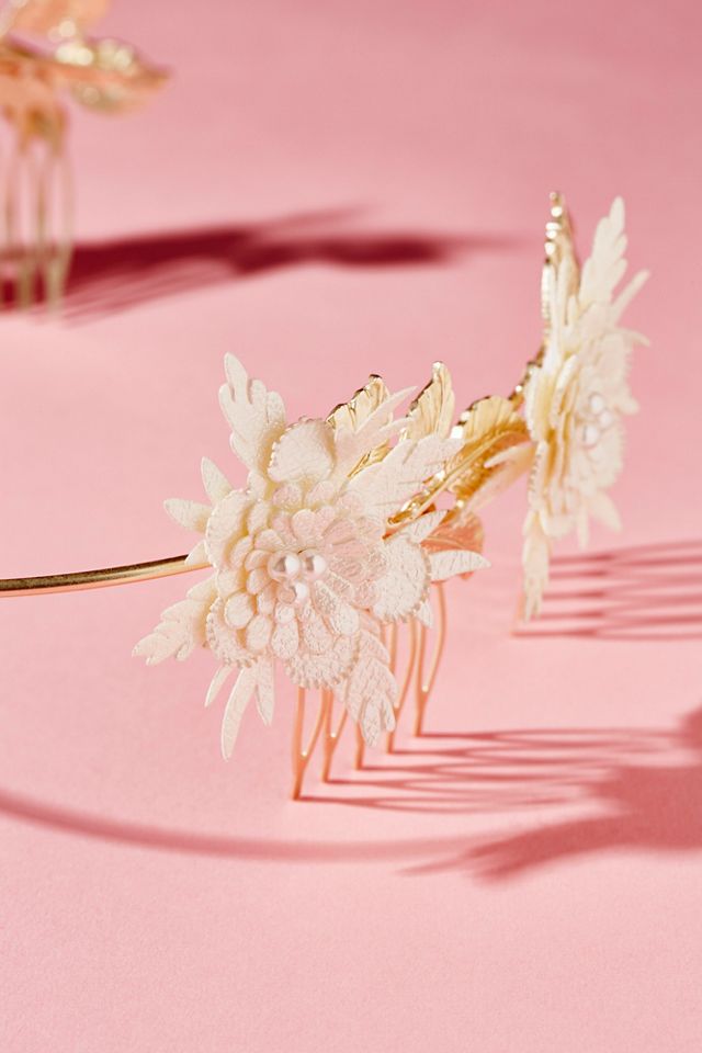 Pearlized Floral Halo