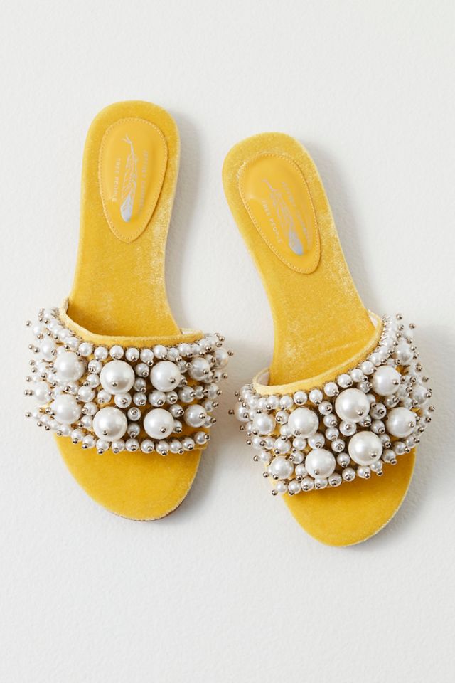 pixie pearl slide sandals
