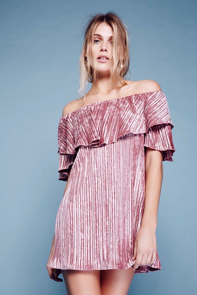 Into The Night Velvet Mini Dress #1