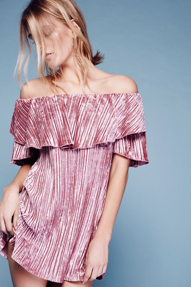 Into The Night Velvet Mini Dress #2