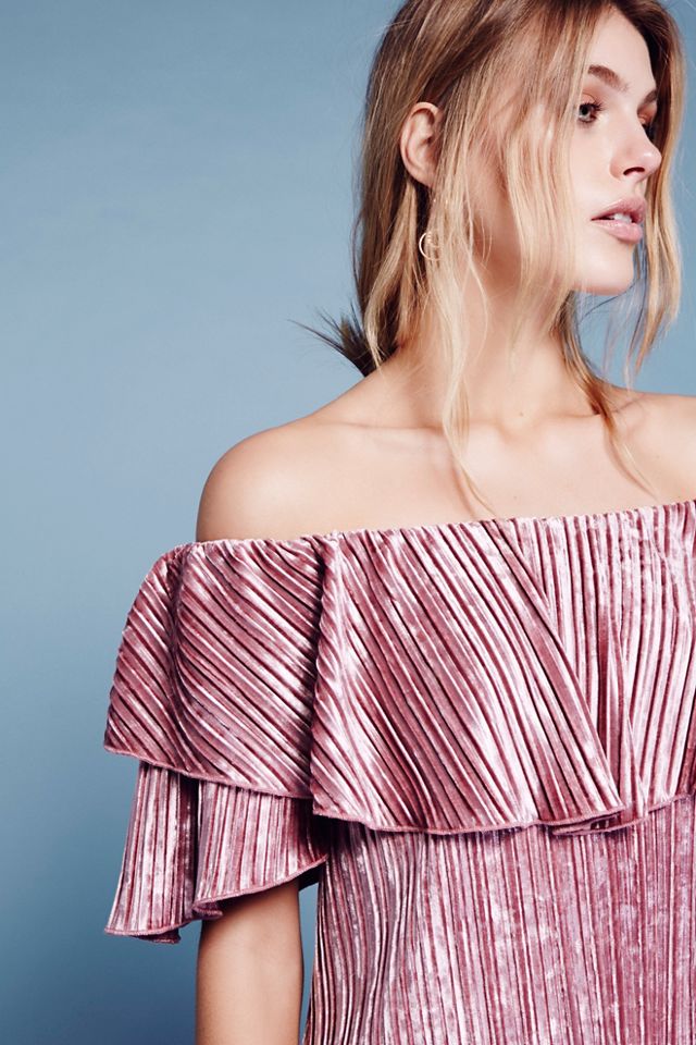 Into The Night Velvet Mini Dress #4