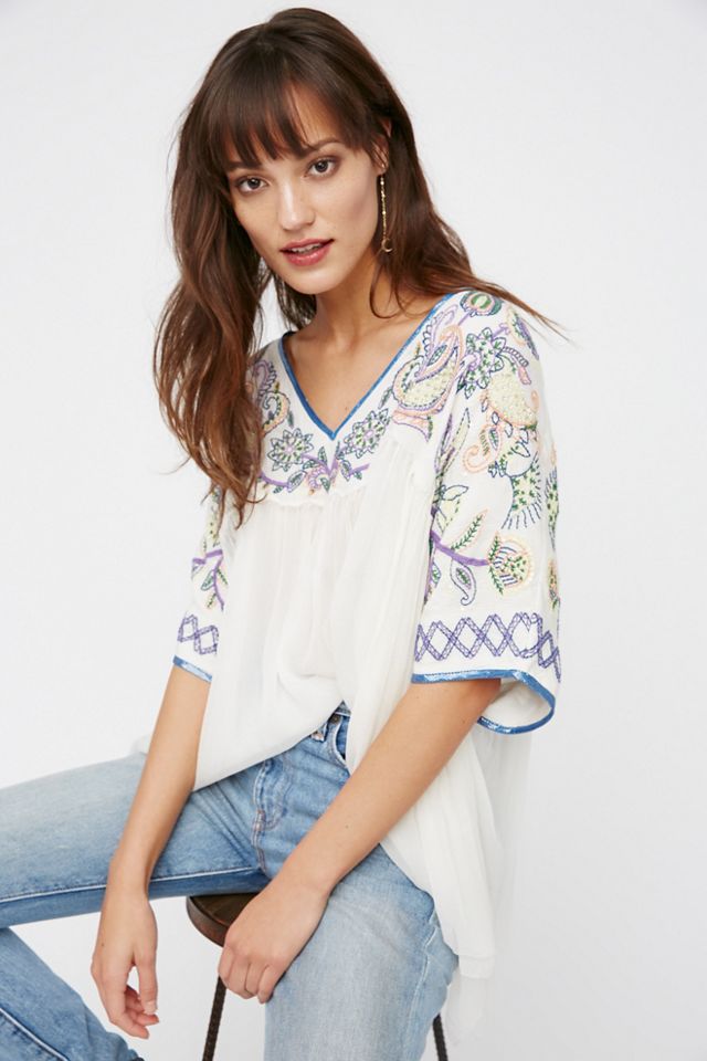 Sunset Lovers Beaded Top | Free People