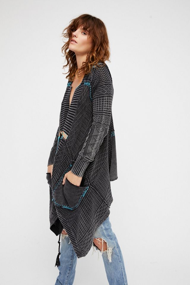 Free People All Washed Out Cardigan In Black 2024 size MED