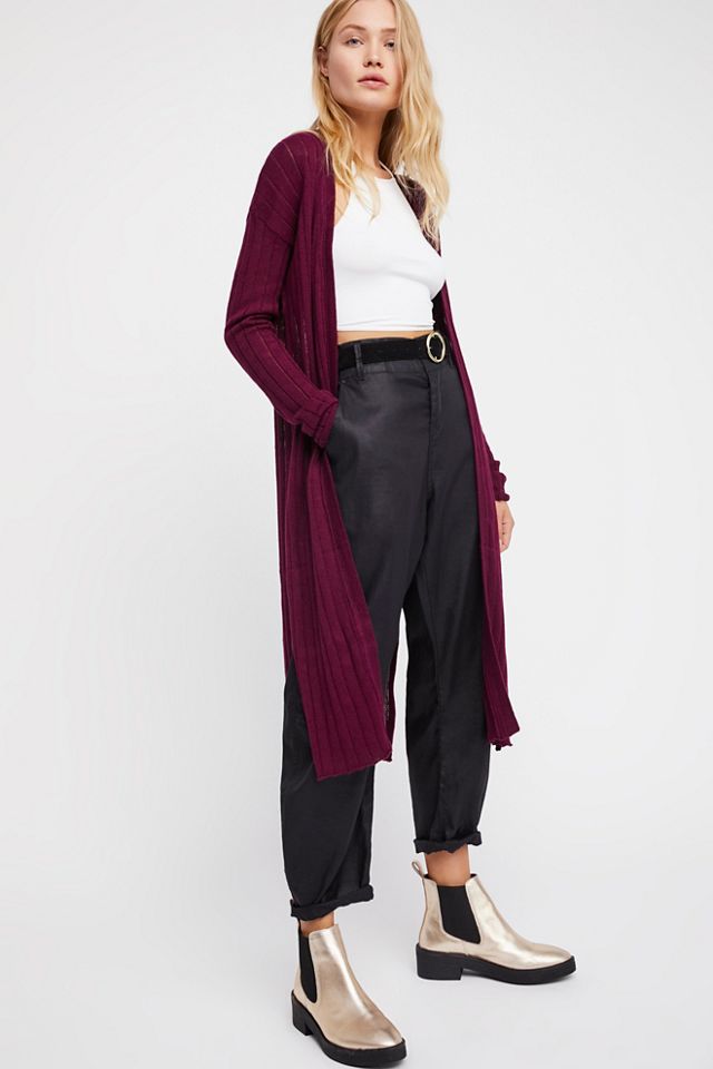 Free people 2025 ribbed wrap cardi