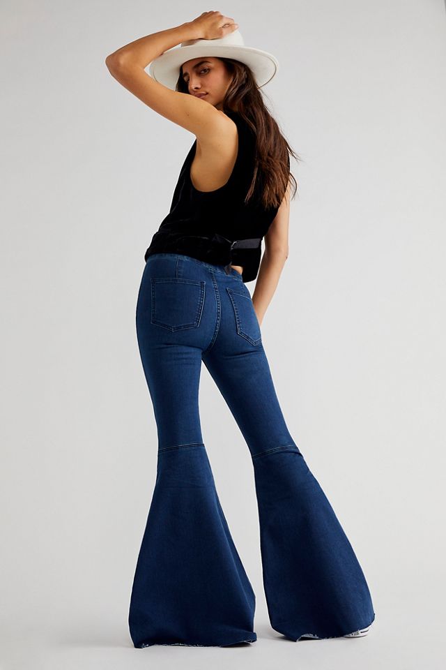 Free People Just Float On Flare Jeans - Love Letters