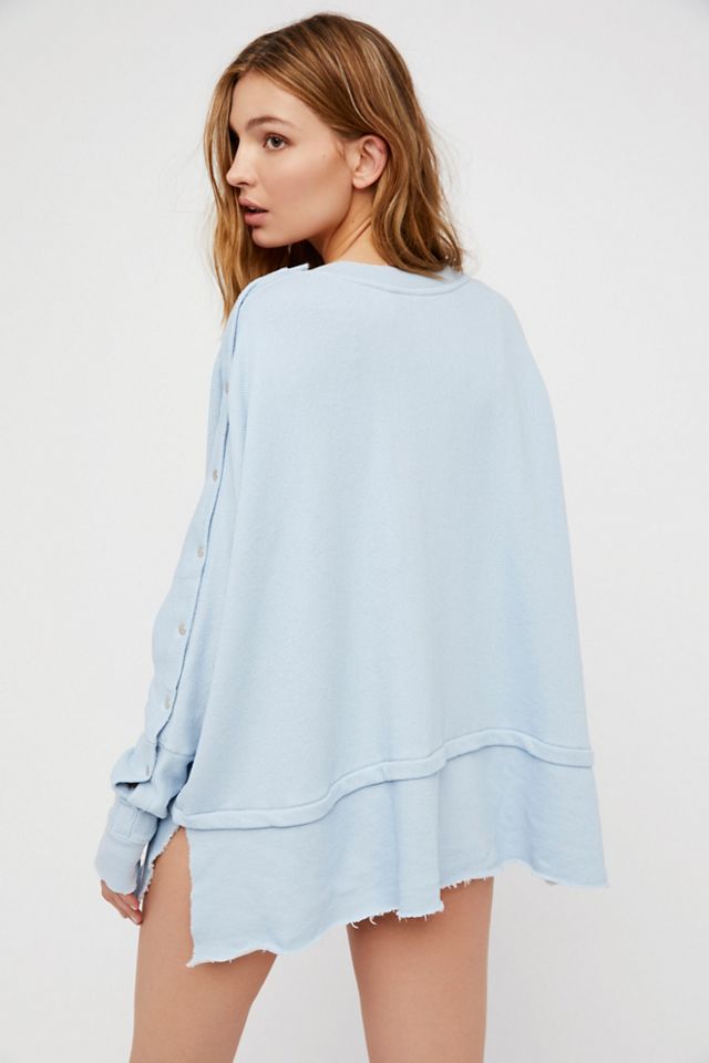 Snap Up Shoulder Pullover #1