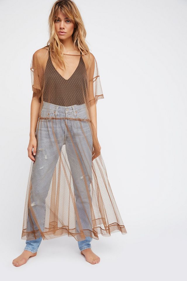 Sheer Dot Mesh Slip #1