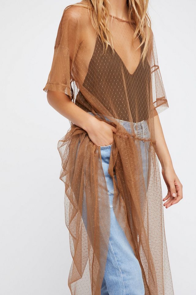 Sheer Dot Mesh Slip #3