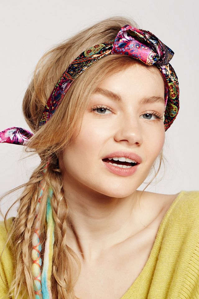 Silky Mixed Print Bandana #1