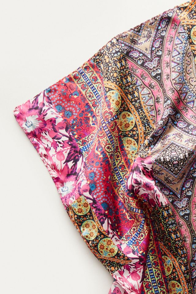 Silky Mixed Print Bandana #3