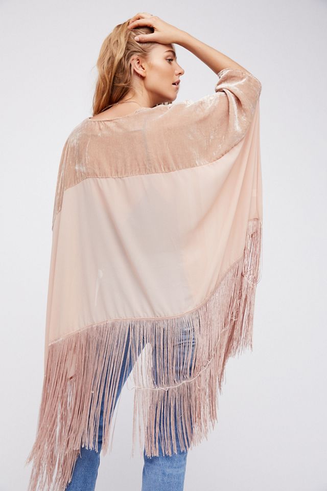 Velvet Dreams Fringe Kimono #1
