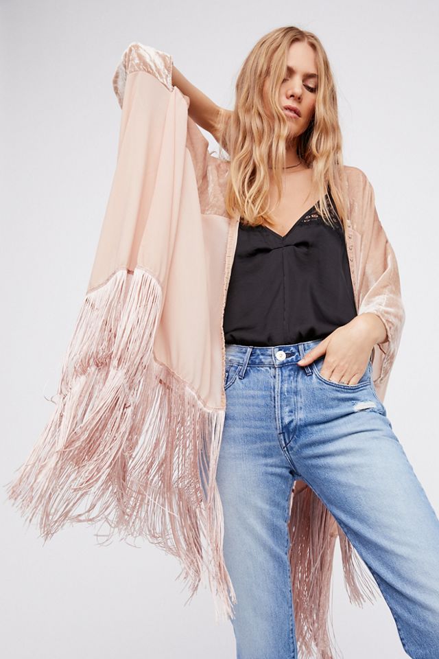 Velvet Dreams Fringe Kimono | Free People