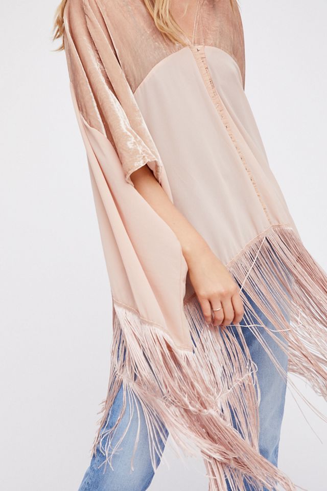 Velvet Dreams Fringe Kimono #2