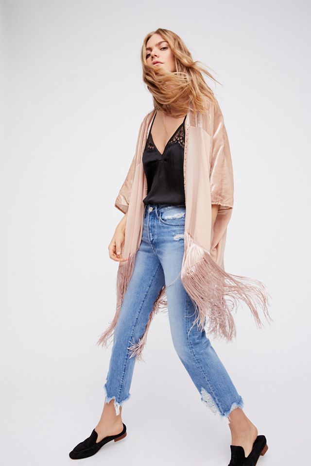 Velvet Dreams Fringe Kimono #3