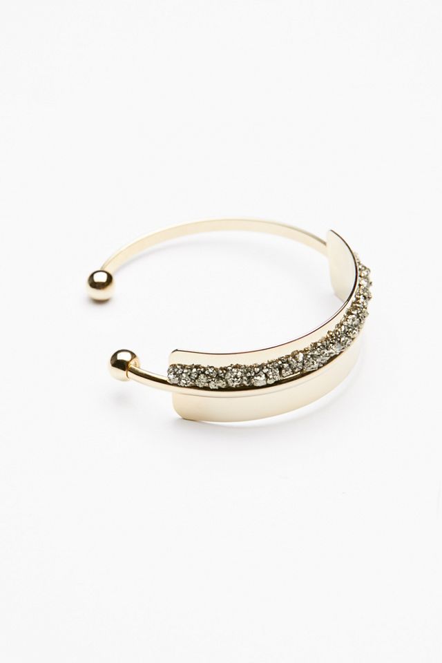 Raw Stone Topped Cuff #1